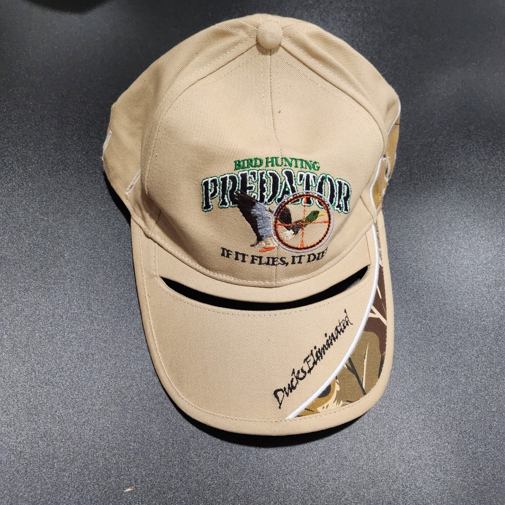 Bird Hunting Predator Hat Tan Camo If It Flies It Dies Duck Hunting Double Brim